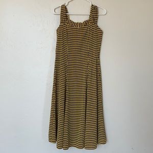 yellow and black dress